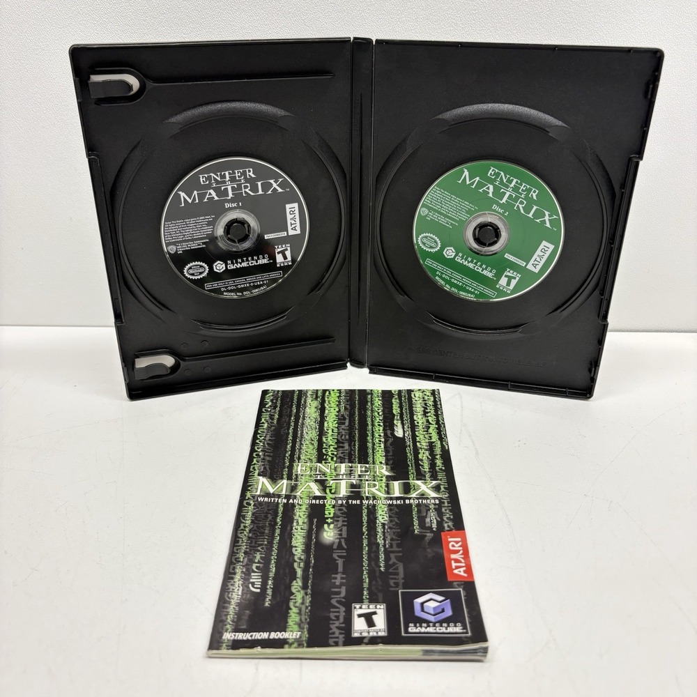 Enter the Matrix (Nintendo GameCube, 2003) Complete In Box w/ Manual BLACK LABEL